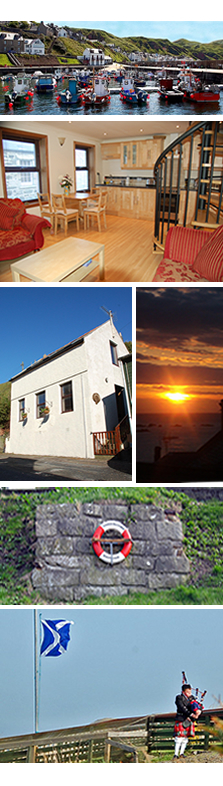 self catering accommodation in Gardenstown Scotland close to Harbour & Beach